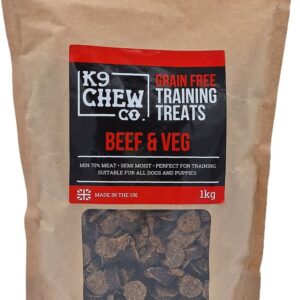 K9 Chew Co. Beef & Veg Training Treats 1kg