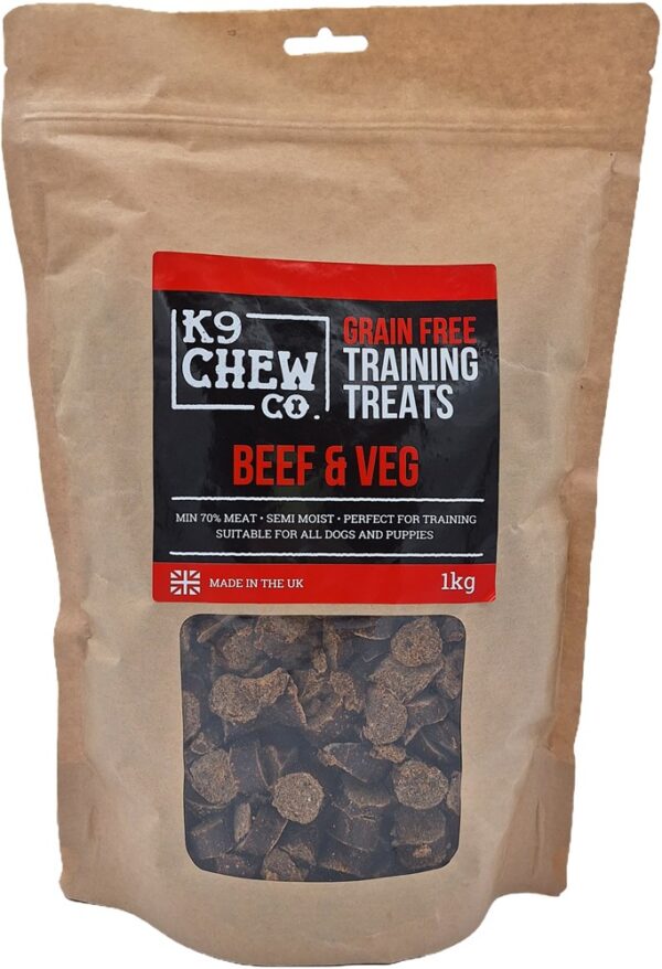 K9 Chew Co. Beef & Veg Training Treats 1kg